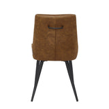 Chaise de salle à manger Skandi - Microfibre cognac