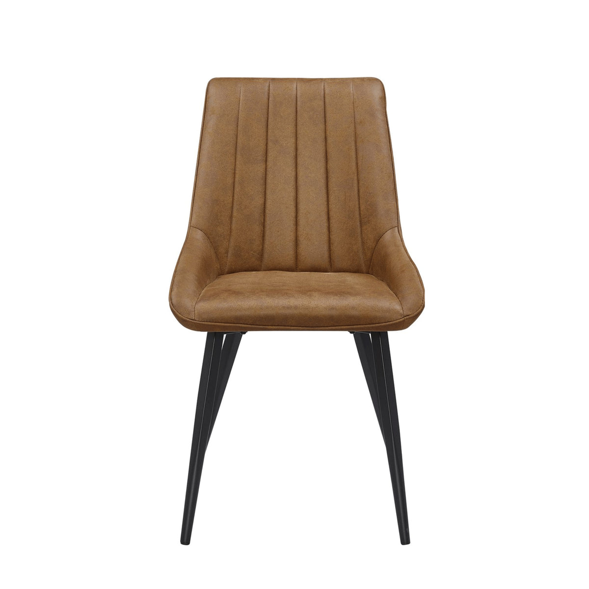 Chaise de salle à manger Skandi - Microfibre cognac
