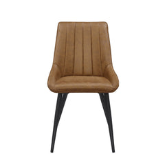 Skandi Dining Chair - Cognac Microfiber