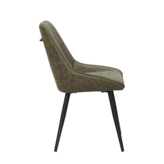 Skandi Sedia Da Pranzo - Microfibra Verde