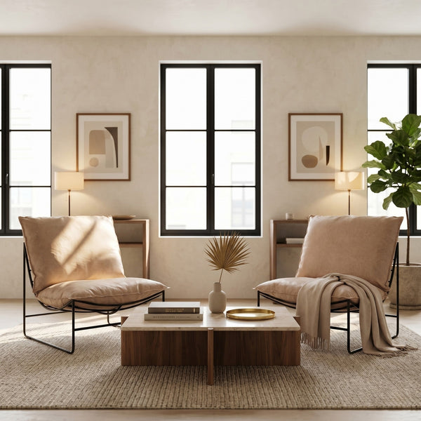 Sofa Relax Armchair - Beige Microfiber