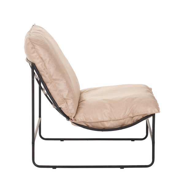 Sofa Relax Armchair - Beige Microfiber