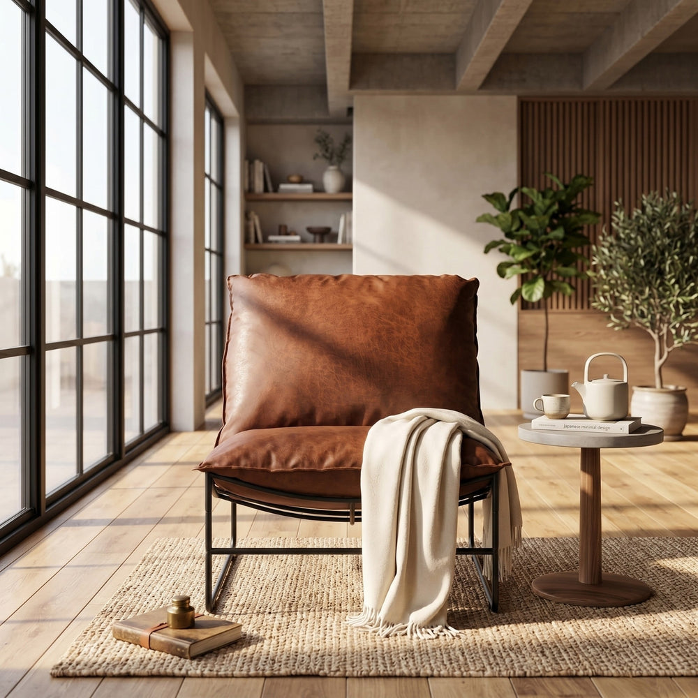Sofa Relaxsessel - Mikrofaser Braun