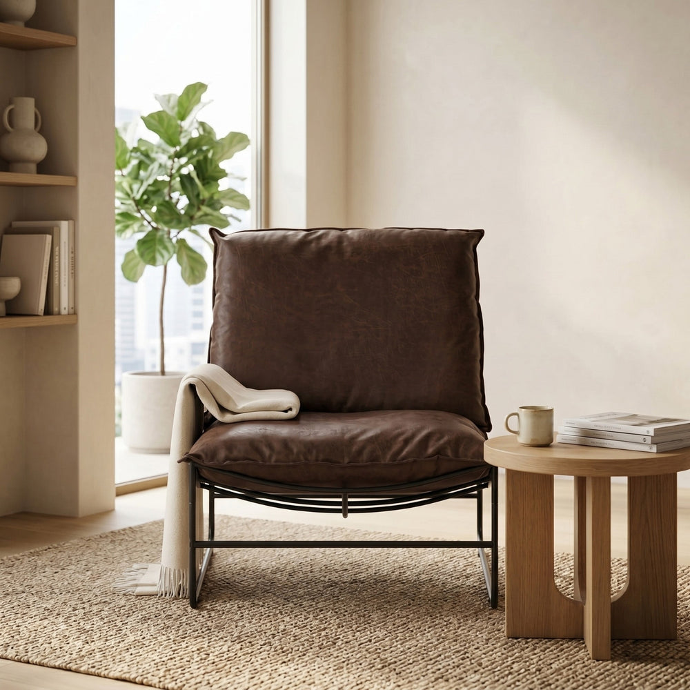 Sofa Relax Fauteuil - Donkerbruin Microvezel