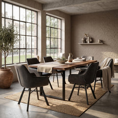 Solido Dining Chair - Anthracite Microfiber