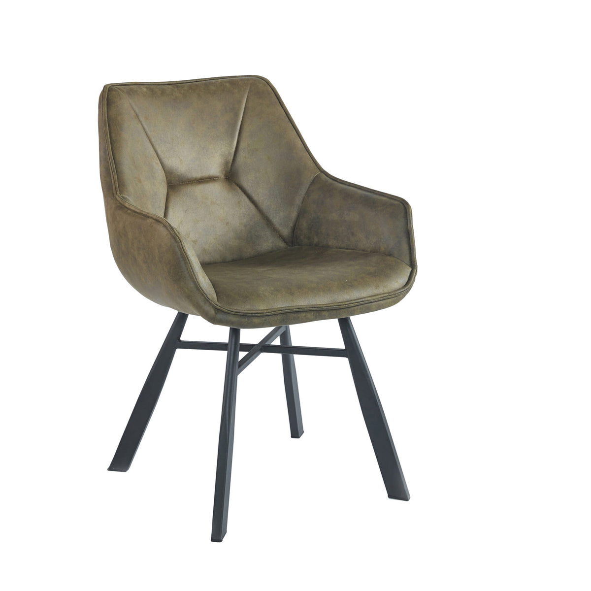 Solido Eetkamerstoel - Groen Microfiber