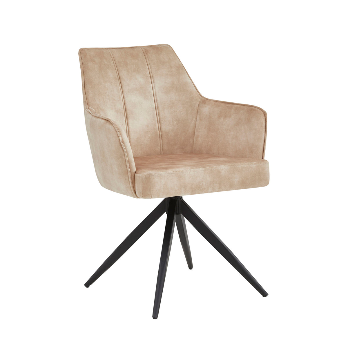 Chaise de salle à manger Sophie - Velours Adore beige