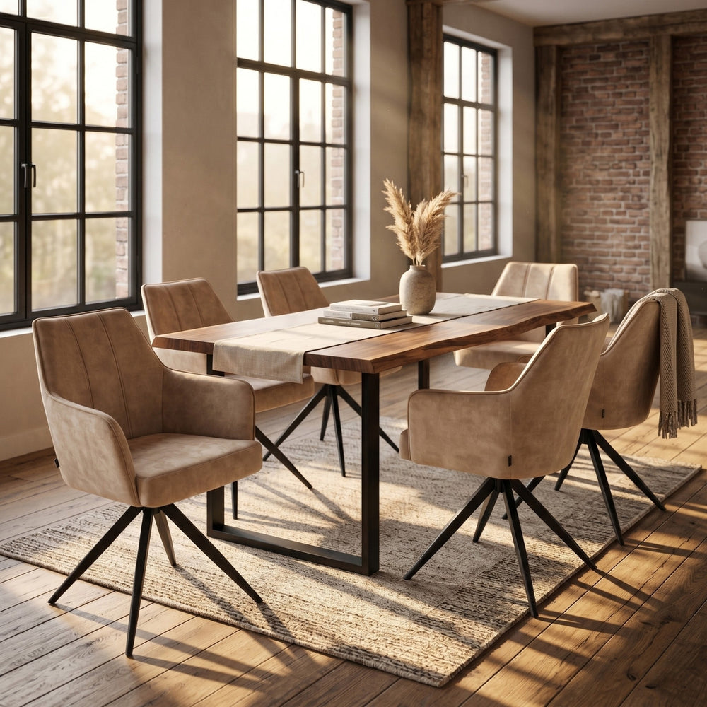 Sophie Dining Chair - Beige Adore Velvet