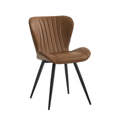 Chaise de salle à manger Star - Microfibre marron
