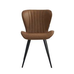 Chaise de salle à manger Star - Microfibre marron