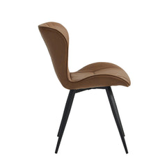 Chaise de salle à manger Star - Microfibre marron