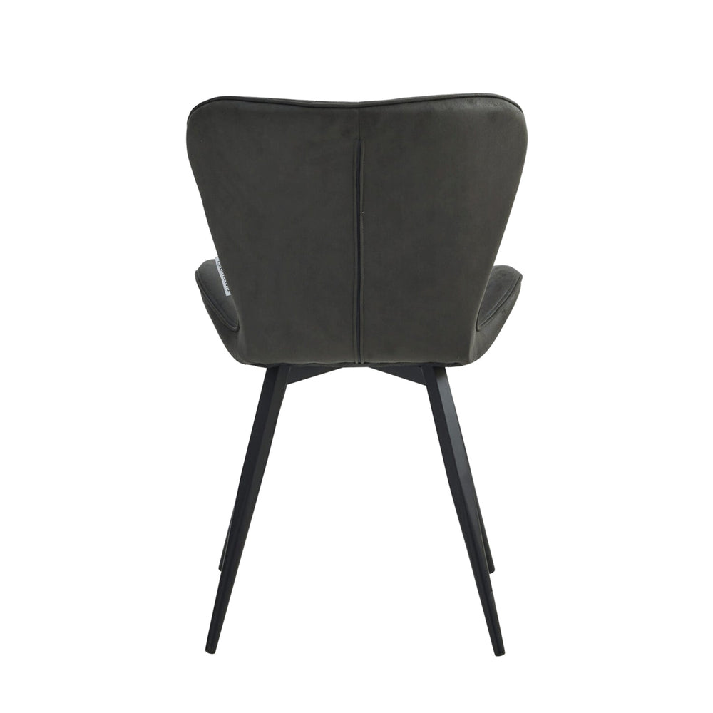 Star Eetkamerstoel - Antraciet Microfiber