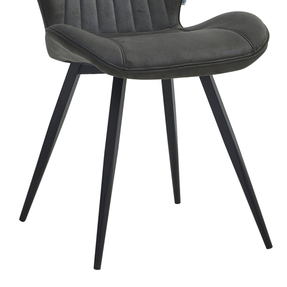 Star Eetkamerstoel - Antraciet Microfiber