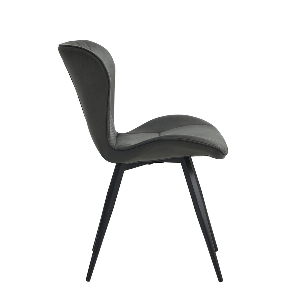 Star Eetkamerstoel - Antraciet Microfiber
