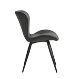 Star Eetkamerstoel - Antraciet Microfiber