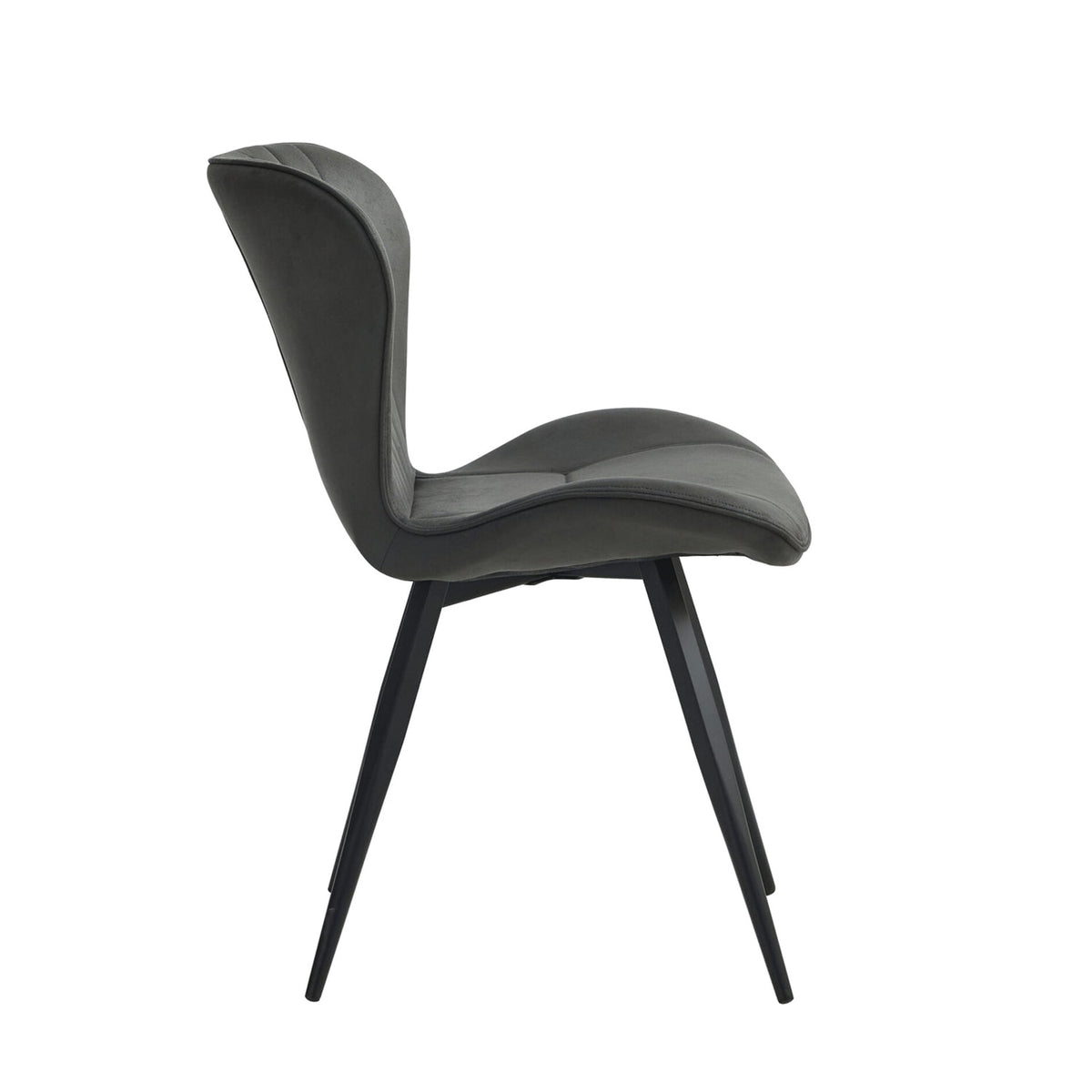 Star Eetkamerstoel - Antraciet Microfiber