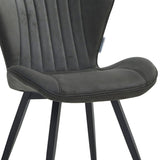 Star Eetkamerstoel - Antraciet Microfiber