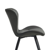 Star Eetkamerstoel - Antraciet Microfiber
