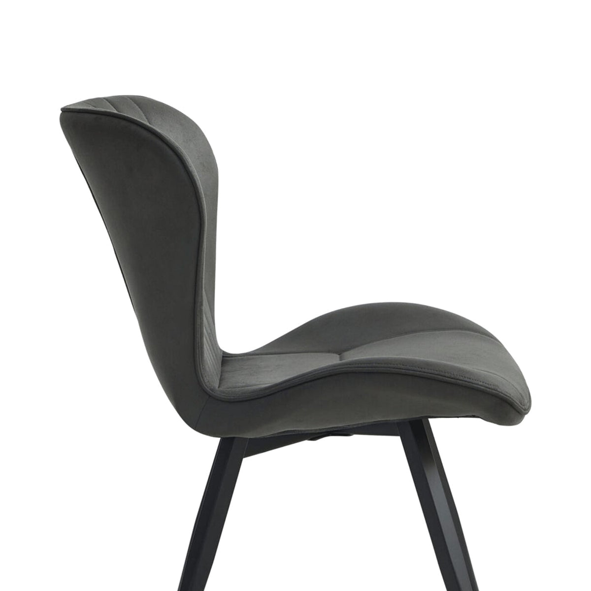 Star Eetkamerstoel - Antraciet Microfiber