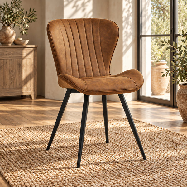 Star Sedia Da Pranzo - Microfibra Cognac