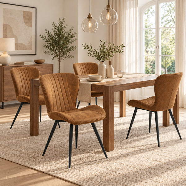 Star Sedia Da Pranzo - Microfibra Cognac