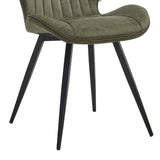 Star Eetkamerstoel - Groen Microfiber
