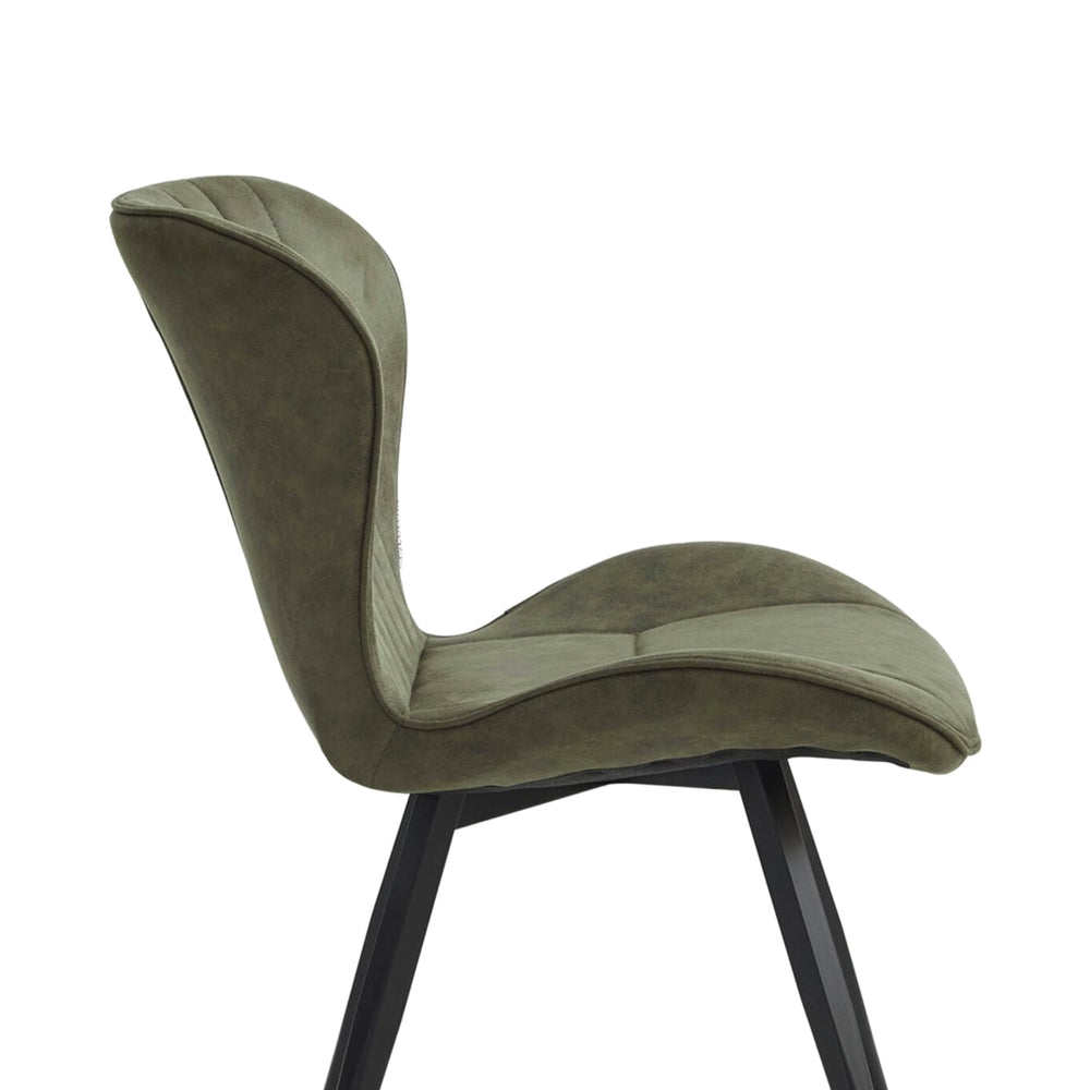 Star Eetkamerstoel - Groen Microfiber