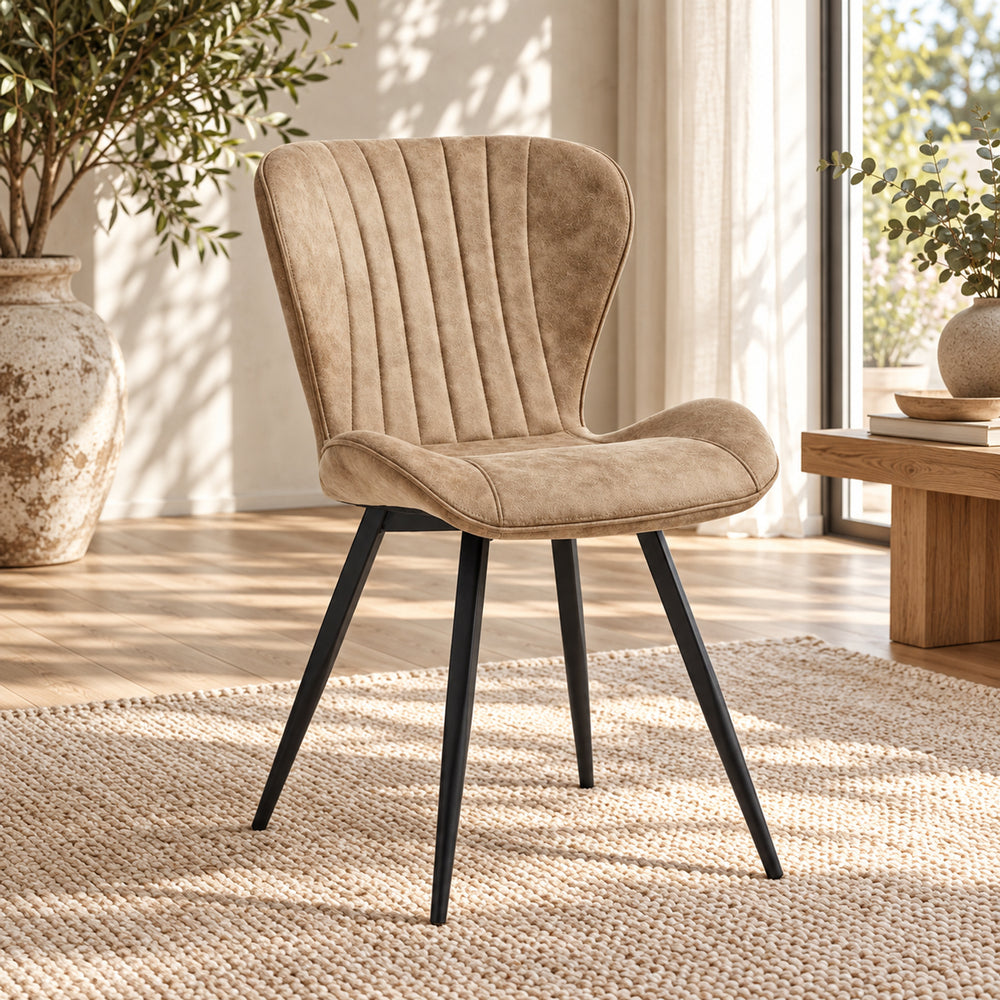 Star Eetkamerstoel - Sand Microfiber