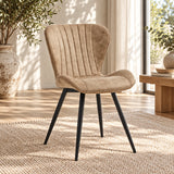 Star Eetkamerstoel - Sand Microfiber