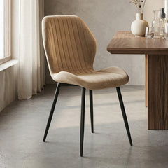Sunny Sedia Da Pranzo - Velluto Beige