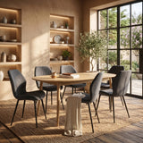 Chaise de salle à manger Sunny - Velours noir