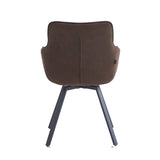 Taha Eetkamerstoel - Bruin Velvet - Draaibaar - 360°