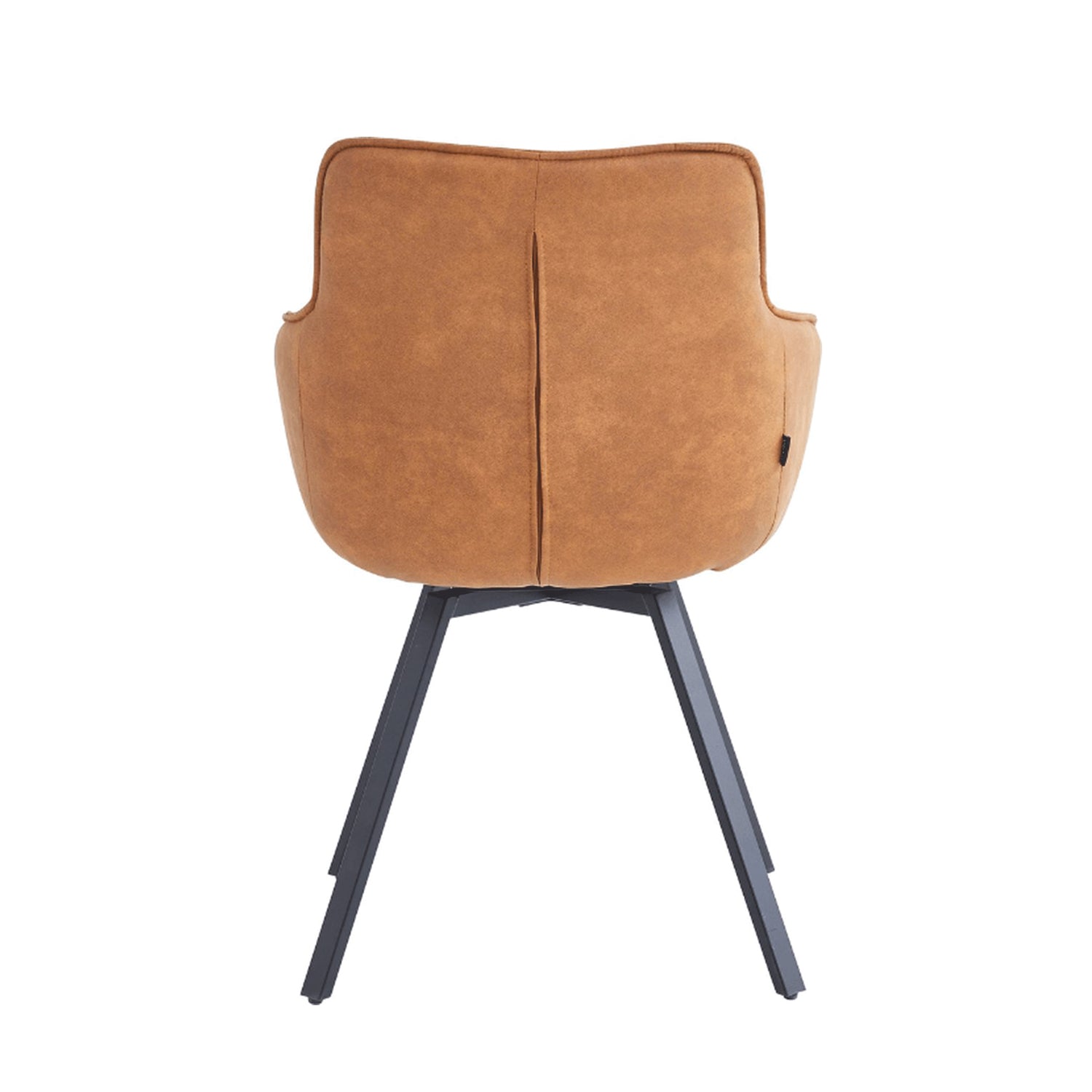 Chaise de salle à manger Taha - Microfibre Cognac