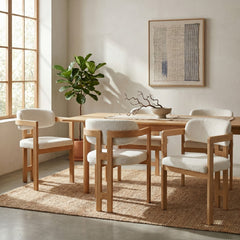 Tokyo Esszimmerstuhl - Beige - Beige Metallbeine