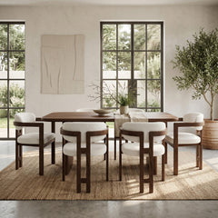 Tokyo Esszimmerstuhl - Beige - Braune Metallbeine