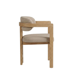 Tokyo Dining Chair - Taupe - Beige Metal Legs