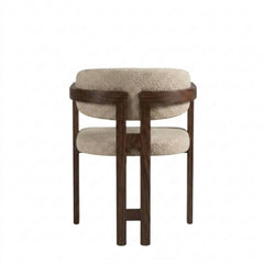 Tokyo Dining Chair - Taupe - Brown Metal Legs