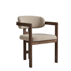 Tokyo Dining Chair - Taupe - Brown Metal Legs