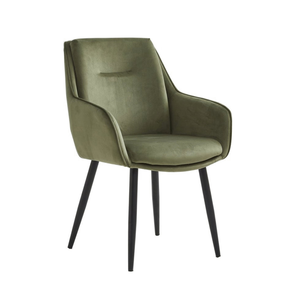 Chaise de salle à manger urbaine - Velours vert