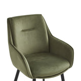 Chaise de salle à manger urbaine - Velours vert