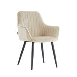 Veli Eetkamerstoel - Beige Velvet