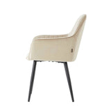 Veli Eetkamerstoel - Beige Velvet