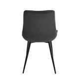 Verta Eetkamerstoel - Antraciet Microfiber