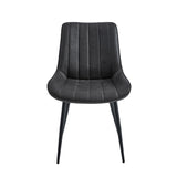 Verta Eetkamerstoel - Antraciet Microfiber