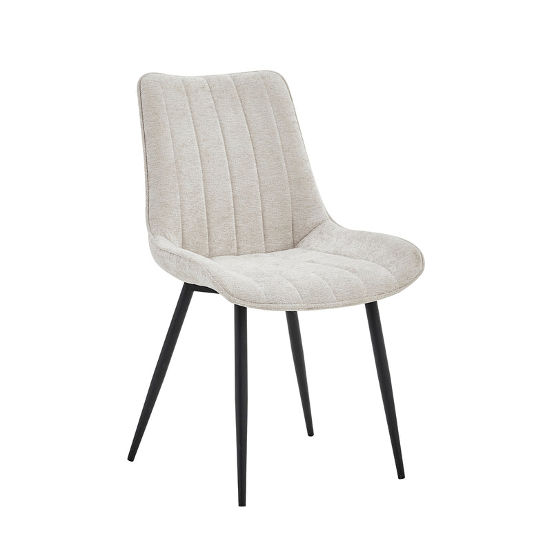 Verta Eetkamerstoel - Beige Chenille