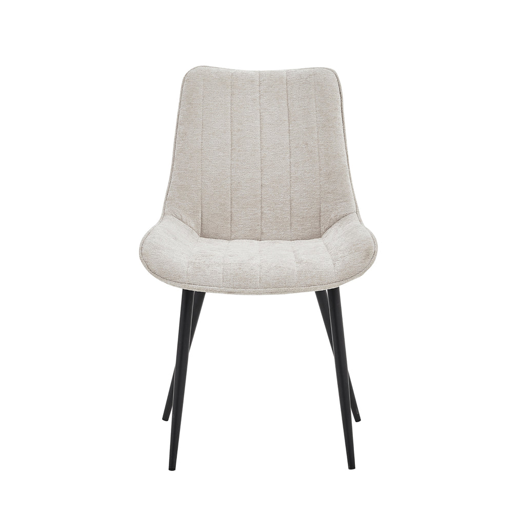 Verta Eetkamerstoel - Beige Chenille