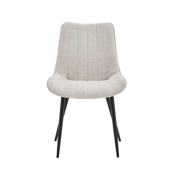Chaise de salle à manger Verta - Chenille beige