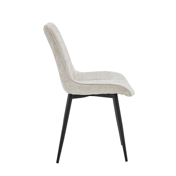 Chaise de salle à manger Verta - Chenille beige