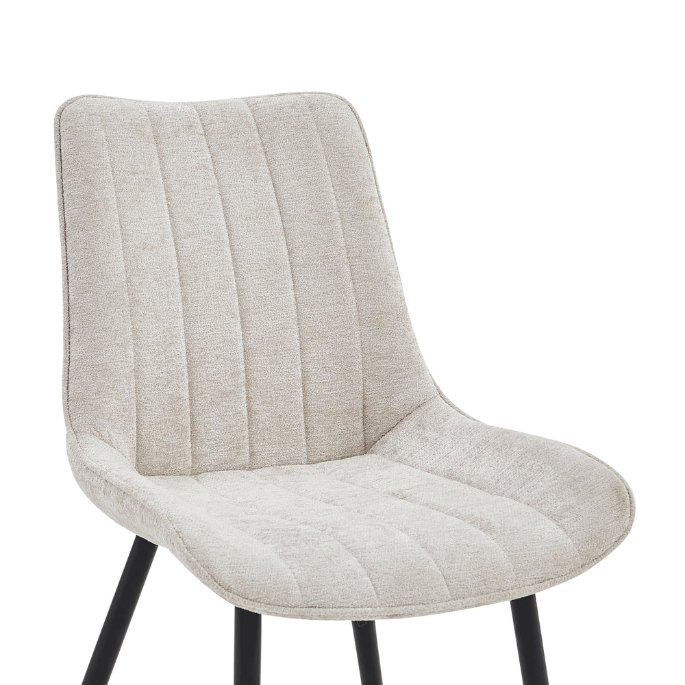 Verta Eetkamerstoel - Beige Chenille
