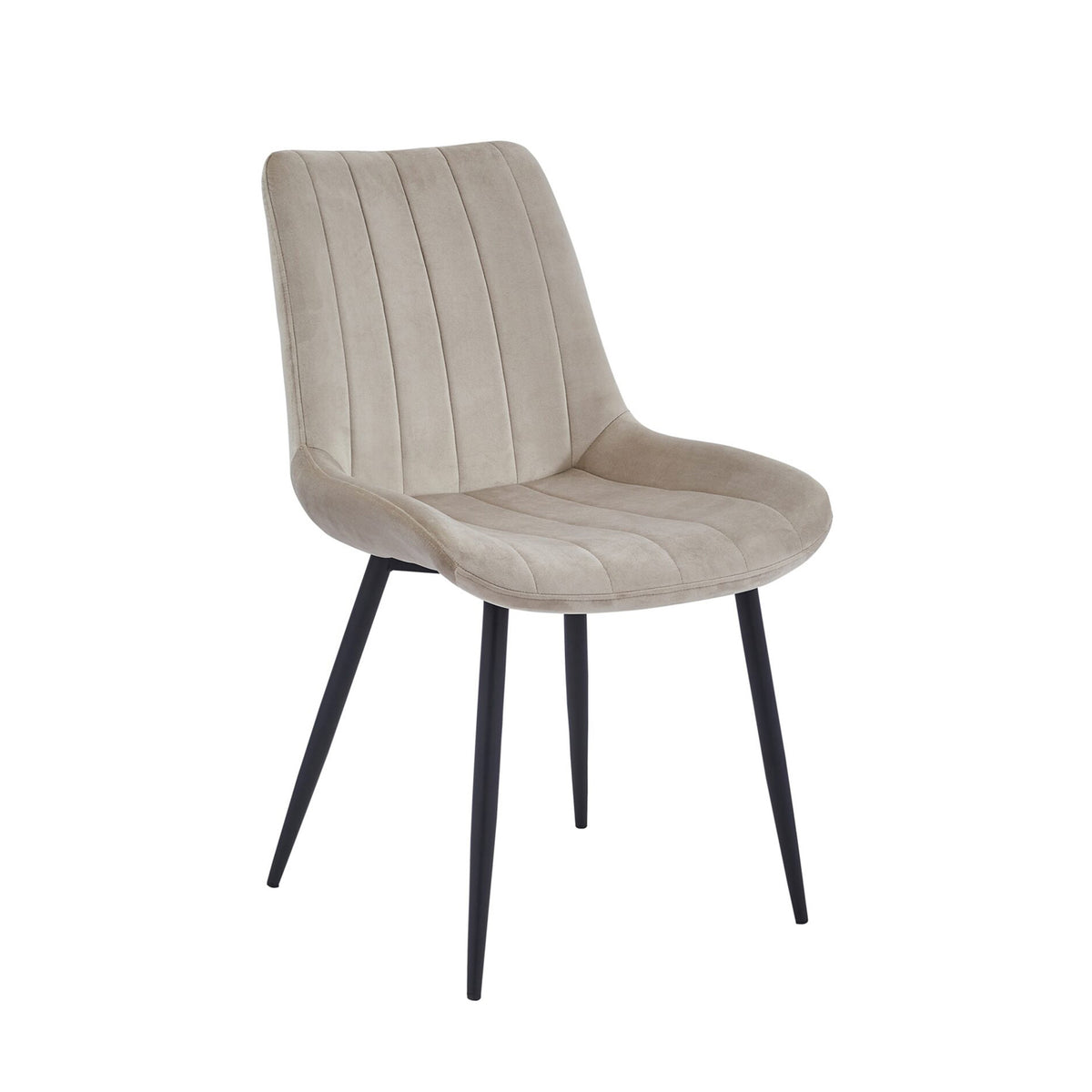 Verta Eetkamerstoel - Beige Velvet